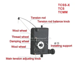 Mechanical Damping Tensioner Tension Controller For Coil Winder Winding Machine Compatible For Different Wire Diameter From 0.02