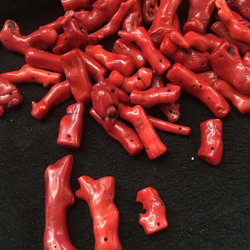 

5Pcs Branch Coral Pendant Accessories Bright Color Decor DIY Necklace Supplies for Women Girls Red Jewelry Accessories