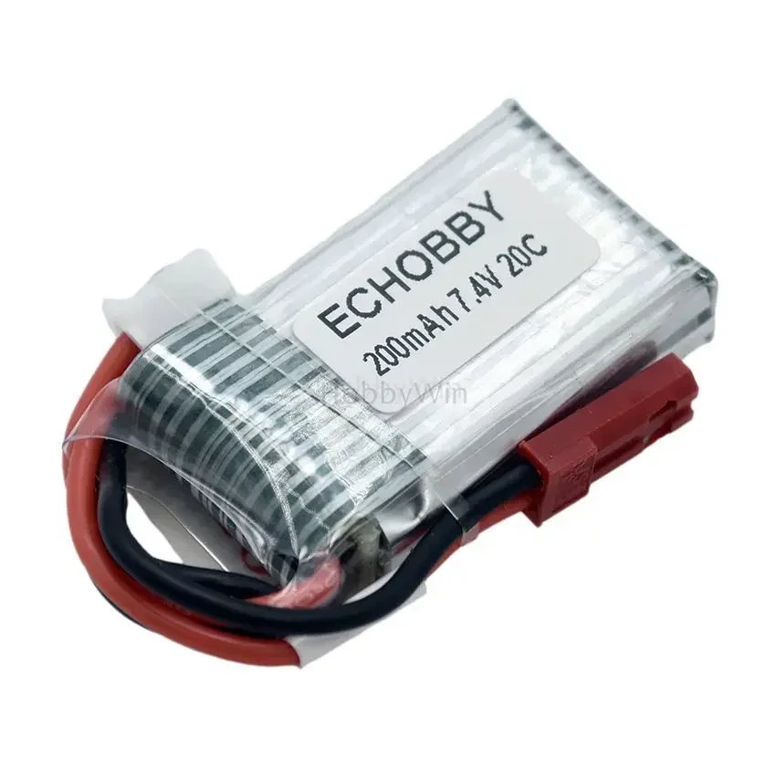 2S 7.4V 200mAh 20C LiPO Battery JST plug for mini RC helicopter Quadcopter Racing FPV Drone