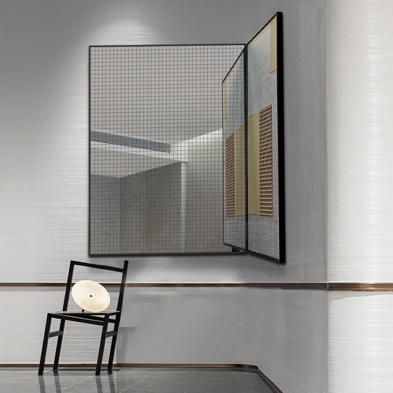 

Living room mirror installation painting, depth extension hanging painting, wall corner decoration painting