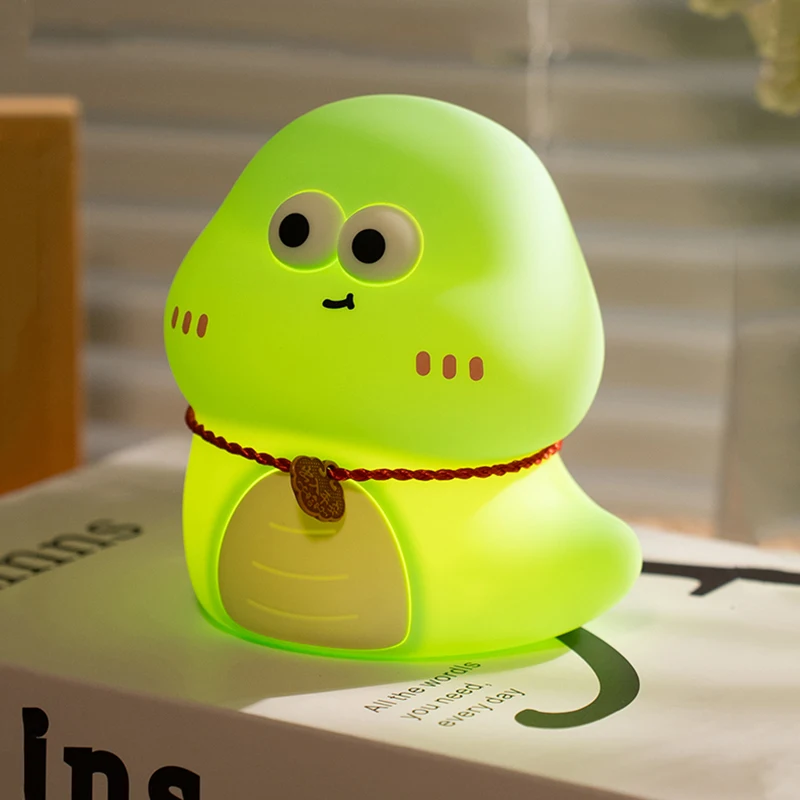 LED snake night light color silicone light USB charging children's room decorative lamp Birthday New Year gift