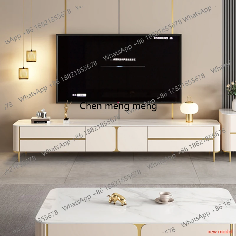 Suportes de TV de Designer para Hall de Entrada, Armários Brancos de Luxo, Mesa de TV Moderna de Madeira, Móveis Minimalistas para Sala de Estar, Suporte para TV, Móveis Modernos