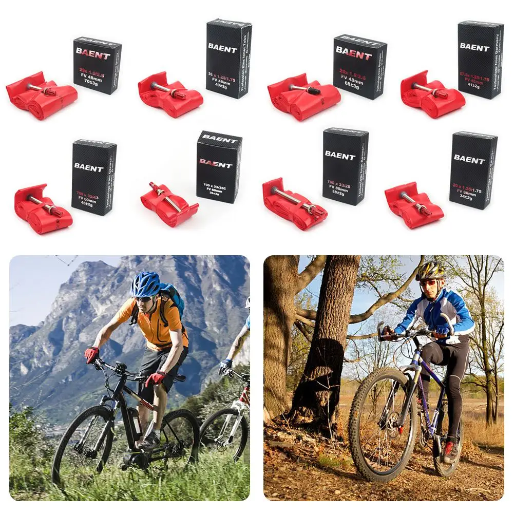 Baent-Chambre à air en TPU pour vélo, 29 pouces, 27.5 pouces, 26 pouces, 48mm, assujetfrançaise, pièces de vélo, 1.26-1.75, 1.9-2.7