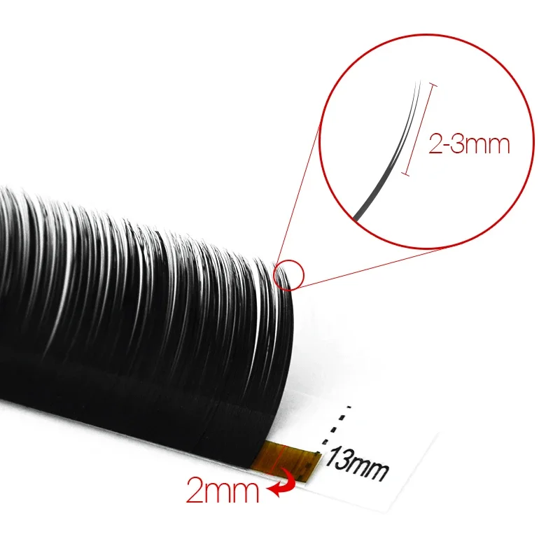 SONG LASHES 12 Rows Professional and Natural Double Tips Flat Lashes False Eyelashes 0.15/0.20 Thickness Makeup Supplies