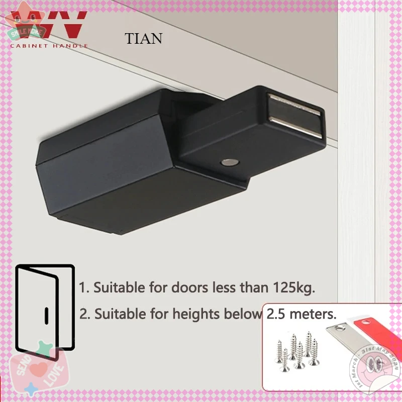 Magnet Cabinet Door Bouncer Invisible Furniture Door Stops Heavy Duty Cabinets Push Magnetic Closer Stopper Hardware Accessories