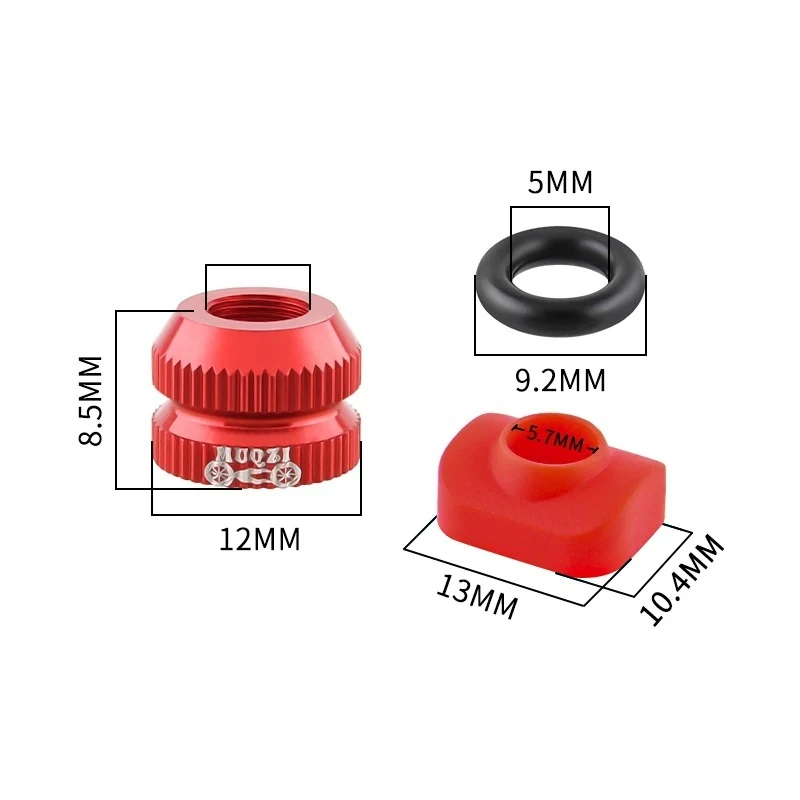 1Pair Bike Vacuum Tire Law Mouth Nut MTB Bicycle Tire Inner Tube Valve Caps Safe