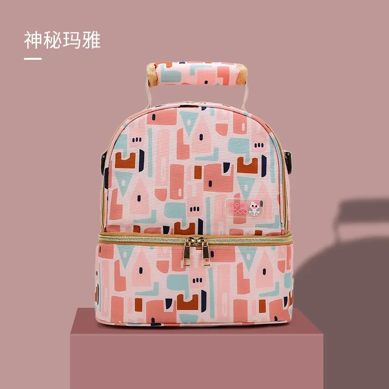 Warmer with Feeding Bottle Thermal Keeps Drinks Cool Travel Backpack Mummy Diaper Backpack Baby Milk Food Storage Thermal Bags