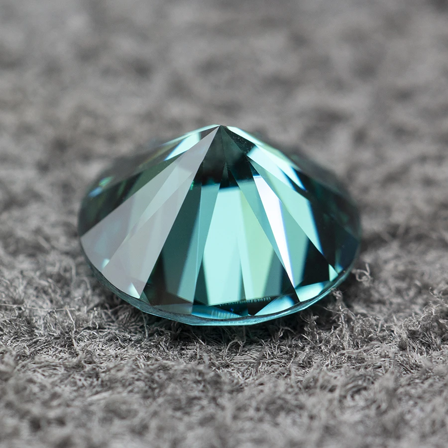 Probador de paso positivo con certificado GRA, Diamante Suelto de moissanita verde esmeralda, 0,5-5,0 CT, VVS1