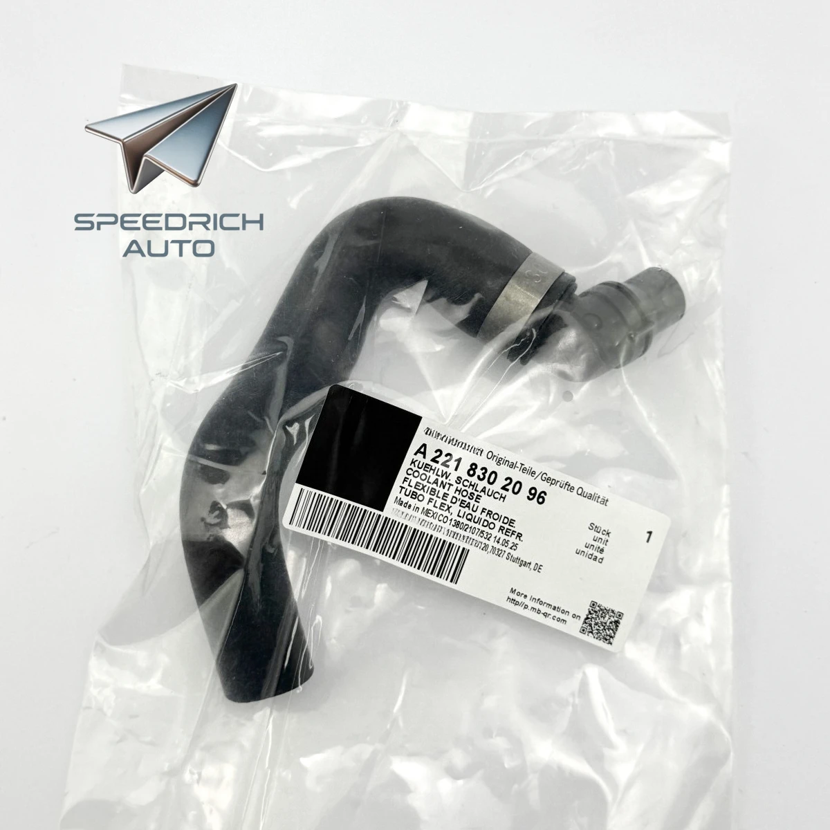Manguera A2218302096 para Mercedes-Benz Clase S 65 AMG S 320 CDI / S 350 CDI Catera
