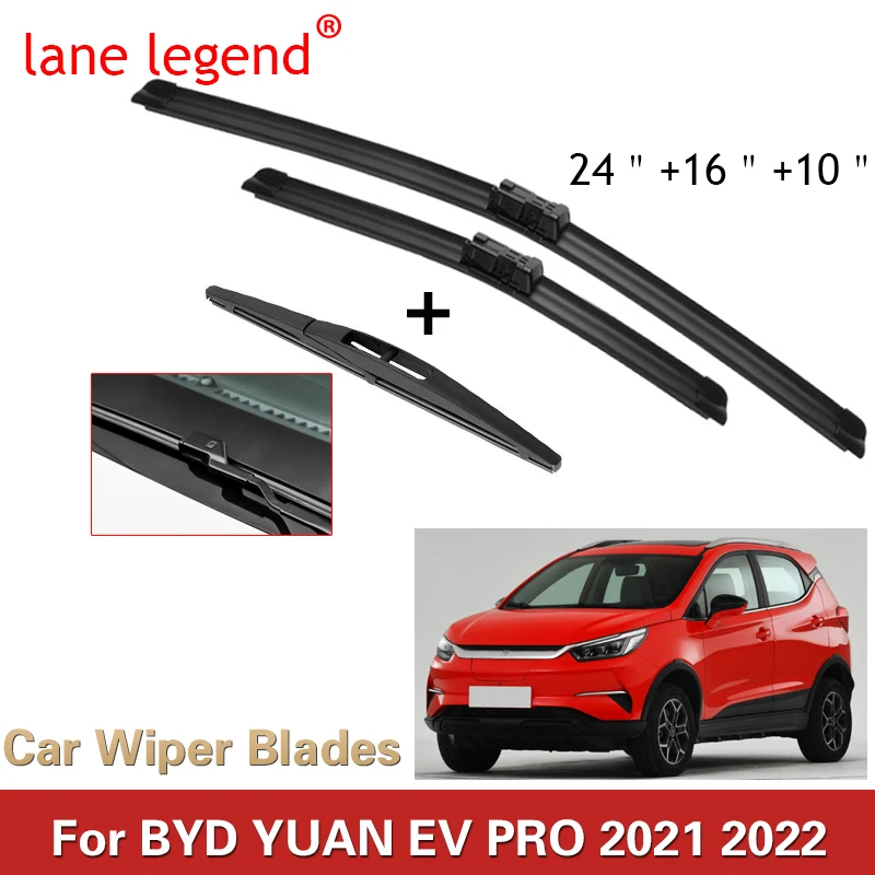 

Car Front Rear Windscreen Wiper Blades For BYD YUAN EV PRO 2021 2022 Accessories Wiper Blade Brushes Cutter Auto Goods