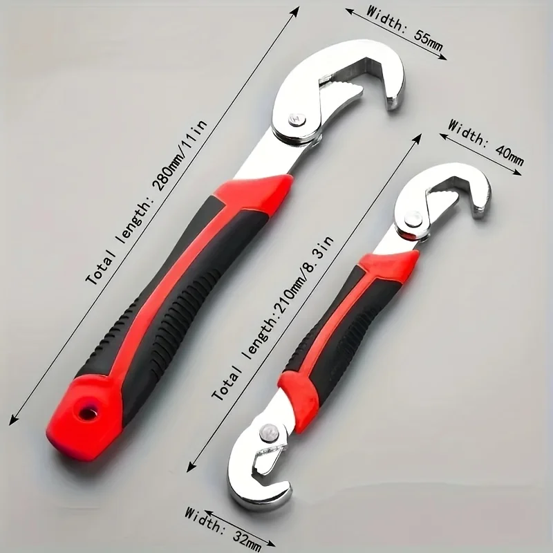 Universal Wrench, 6mm-32mm,WoodWorking Universal Spanner,Stainless Steel Non-slip Multifunctional Spanner, Multi-Size Adjustable