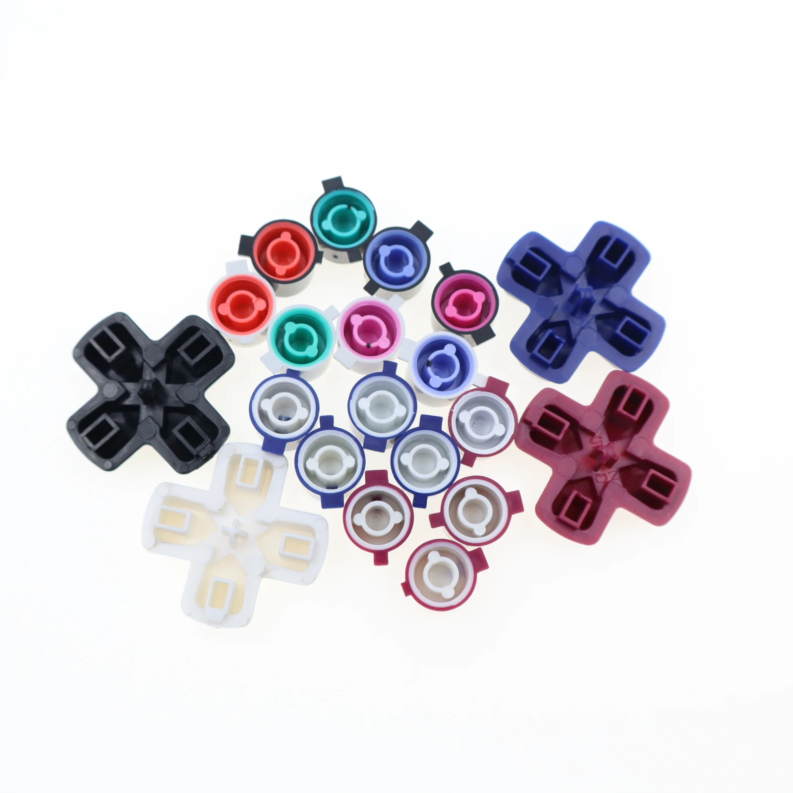 2-10 مجموعات ل PS4 الصليب D-pad دائرة مربع مثلث X عمل زر لسوني بلاي ستيشن Dualshock 4 PS4 تحكم #3