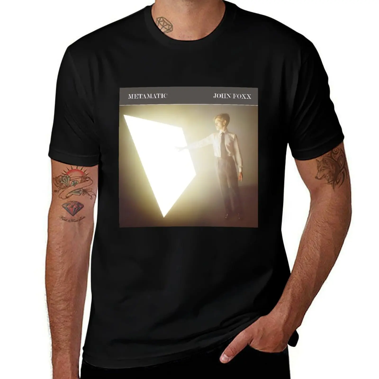 

John Foxx - Metamatic (1980 Print) T-Shirt Athletic Quick Dry T-Shirt for Men