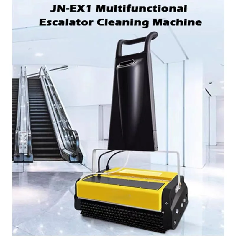 Máquina de Limpeza de Escadas Rolantes Manual, Equipamento de Limpeza de Escadas Públicas, Equipamento de Manutenção de Saneamento para Shopping Centers