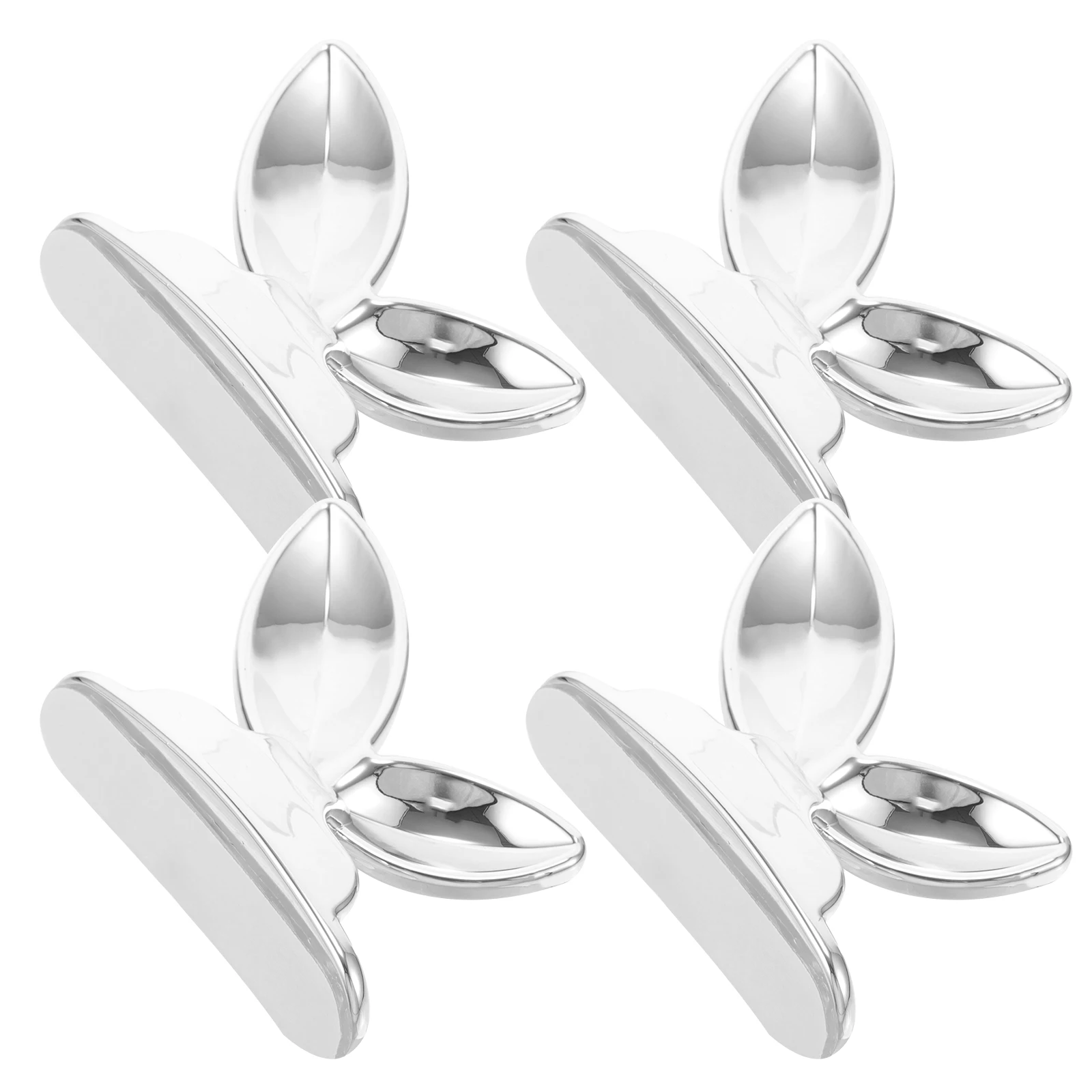 

4 Pcs Acrylic Butterfly Toilet Lid Lifter Seat Handle Silver Bathroom Supplies Adhesive Design Easy Installation Hygienic