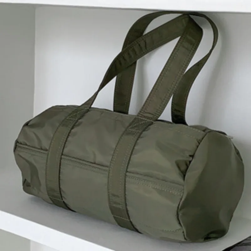 Nylon Bag Large Shoulder Capacity Cylinder Portable Handbag For Woman Casual High-Quality Messenger Versatile Luxury Crossbody