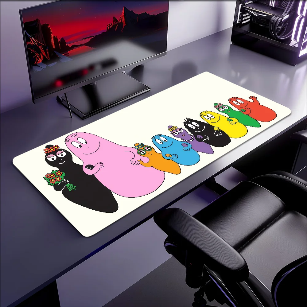 Cartoon Mouse B-Barbapapa Pad MousePad Non-slip Lockedge Office Student Gaming Thickened Large Writing Pad Funny Cushion