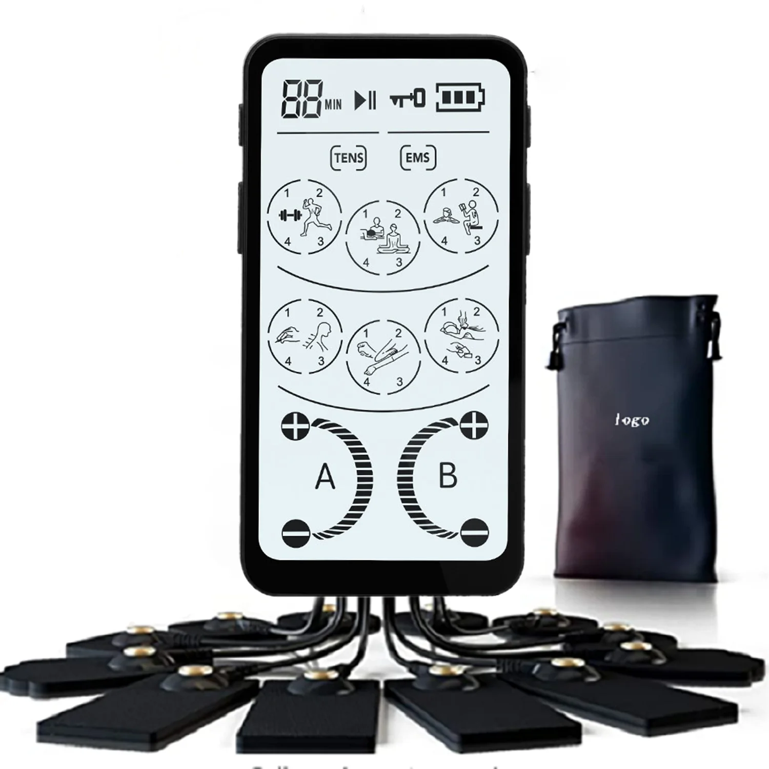 

Touch screen portable physiotherapy equipment muscle stimulation tens unit machine