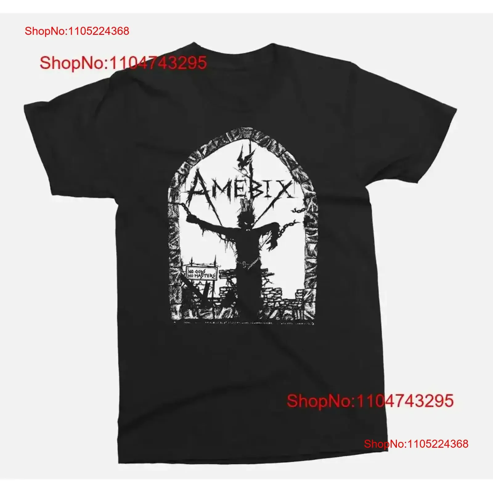 Vtg Amebix Band For Fans Cotton Black Full Size T Shirt vintage Washed Stretched Soft Comfortable graphic vintage Washed