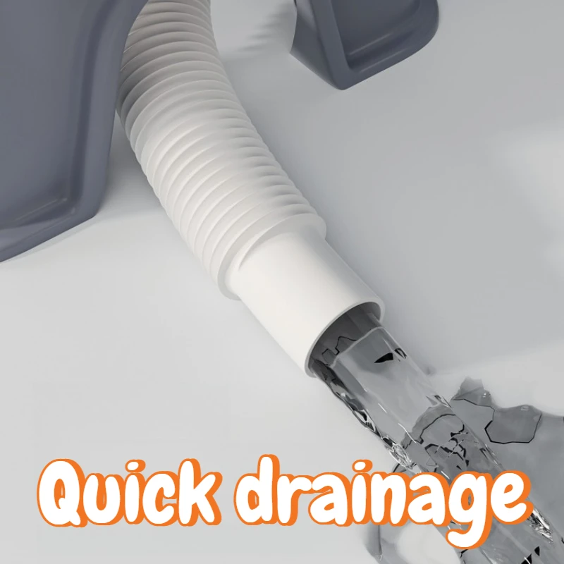 Outdoor Bathroom Sinks Waterproof PP Countertop Washbasin Rust Proof Faucets and Sinks Durable Multifunctional Bath Fixture
