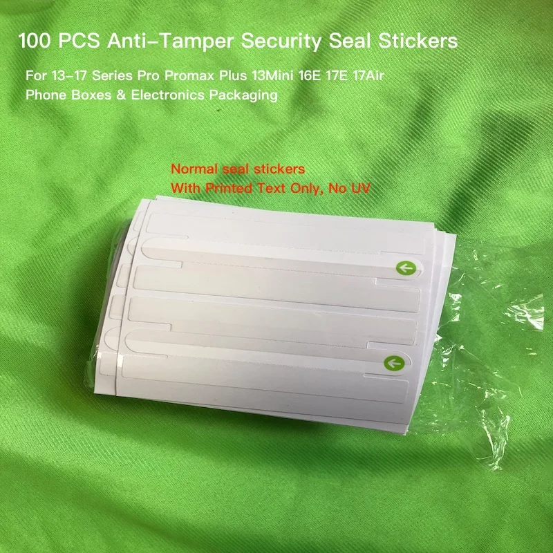 100 PCS 13-18Series Anti-Tamper Security Seal Stickers Removable Phone Box Closure Labels for Mobile Phones Electronics Package