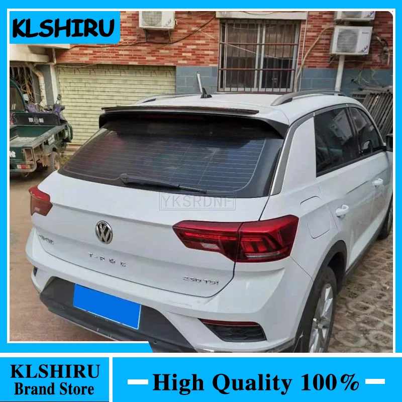 Rear Lip Spoiler For Volkswagen VW T-ROC 2018 2019 2020 ABS Plastic Gloosy Black Car Tail Trunk Wing Hatchback Spoiler