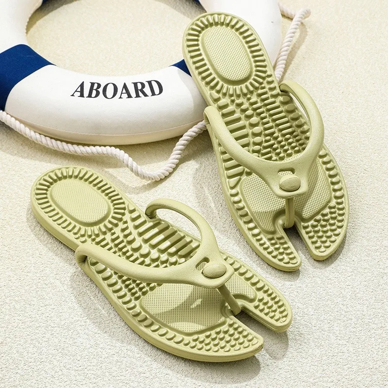 Summer Anti-skid Outdoor Casual Light Beach Sandals Men Shoes Couple Travel Folding Portable Bathroom Slippers Indoor Slides