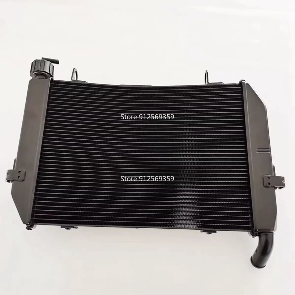 For CFMOTO 675NK CF675NK motorcycle engine water-cooled radiator, cooling fan, coolant reservoir, water tank view 2