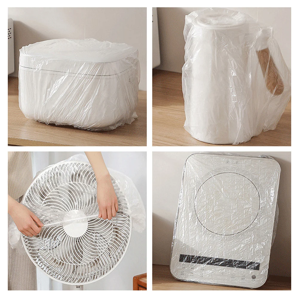 Clear Disposable Dust Cover Set Multi-Purpose Small Appliance Covers For Kitchen Home