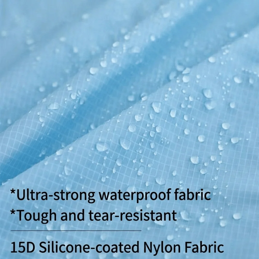 15D Nylon Travel Storage Bag Silicone Coated Ultra Light Waterproof Pouch Waterproof Foldable Travel Organizer Set