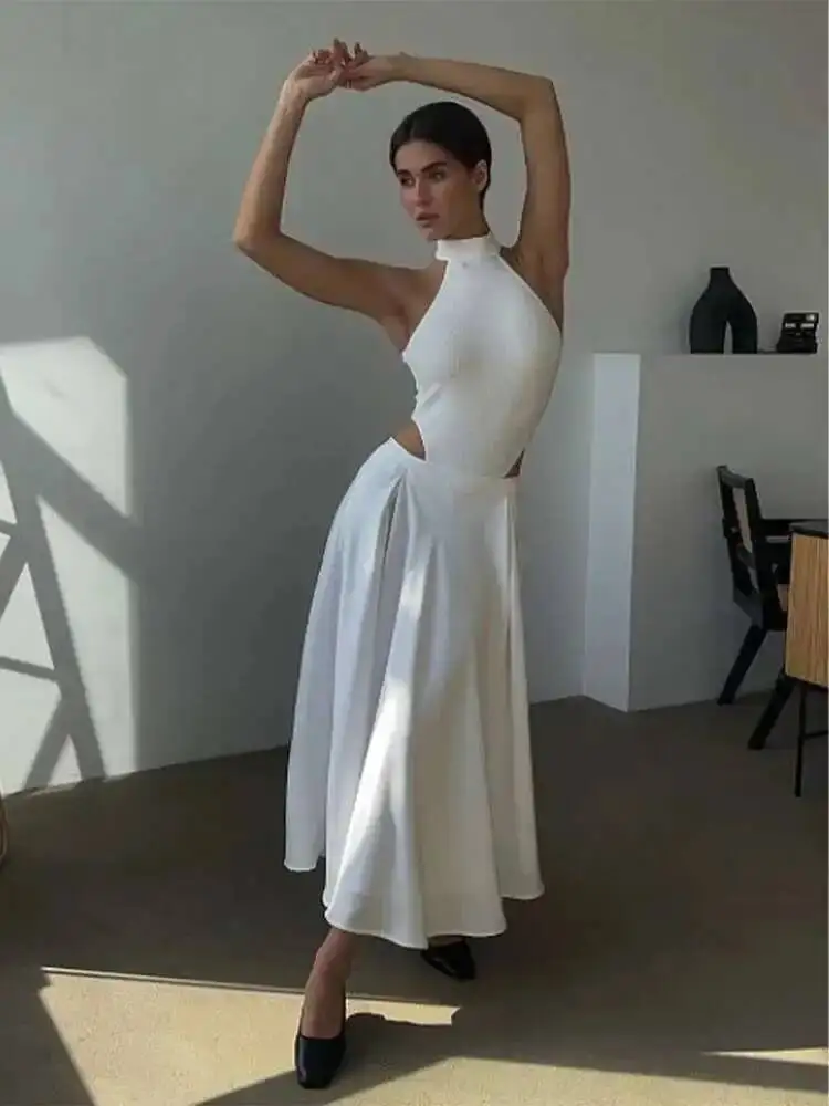 

Elegant Satin Loose Women Skirt 2025 High Waist Maxi Skirts Streetwear Classic Long Skirt Fashion Female Black Skirt 7ODU