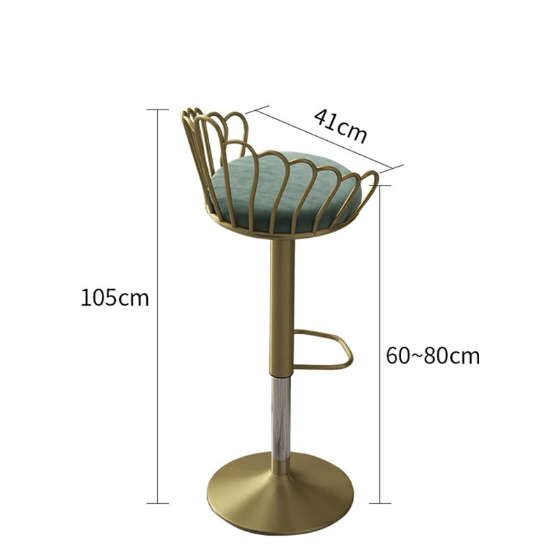 Nordic Kitchen Bar Chair Modern High Luxury Counter Stool Bar Chair Home Design Bancos Para Barra De Bar Furniture Decoration