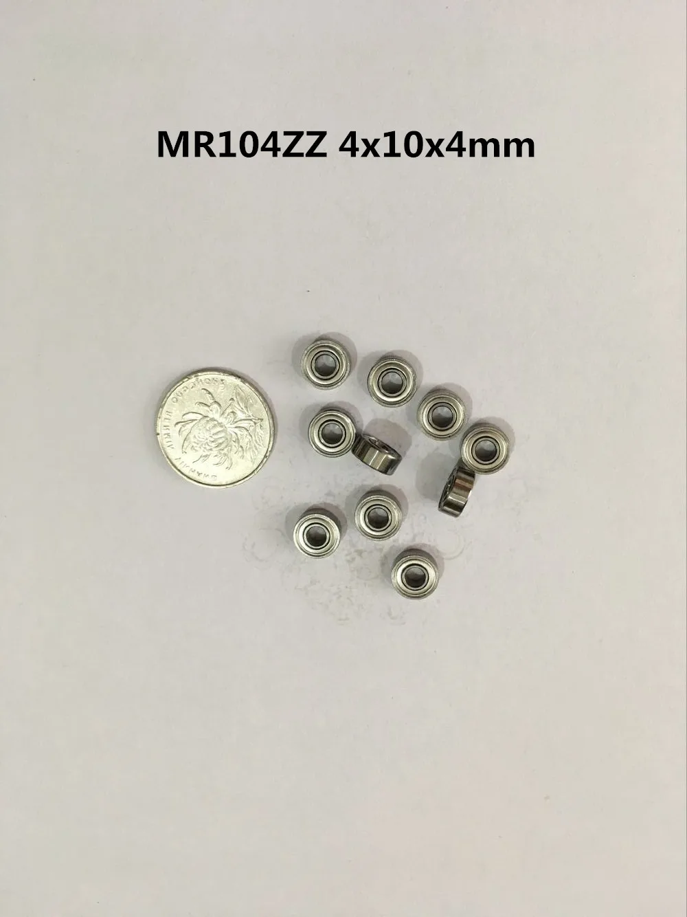 10pcs Mini Bearing MR104ZZ 4x10x4mm 4*10*4mm Miniature Model Bearing Metal Shield Bearing Ball Bearing