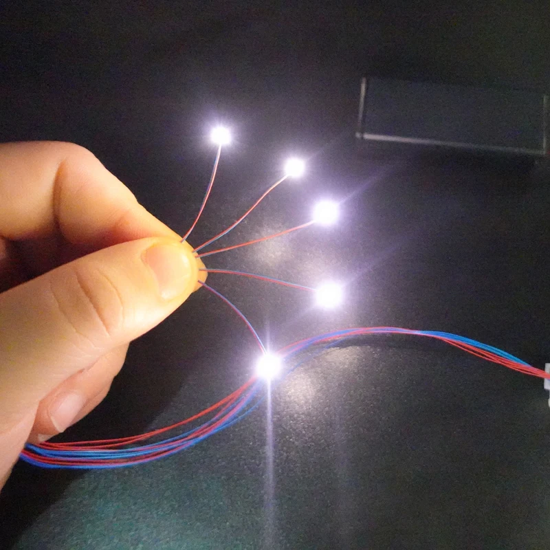 3V Pre-wired #0402 SMD LEDs,10 Colors available,30cm connection wires,hobby model kit/railroad/railway/starship/gundam lighting