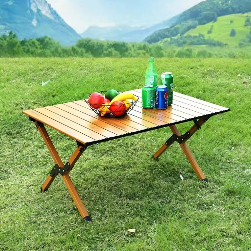 

Aluminum Outdoor Camping Table Folding Lightweight Camping Table Picnic Dining Portable Tavolo Pieghevole Camping Equipment