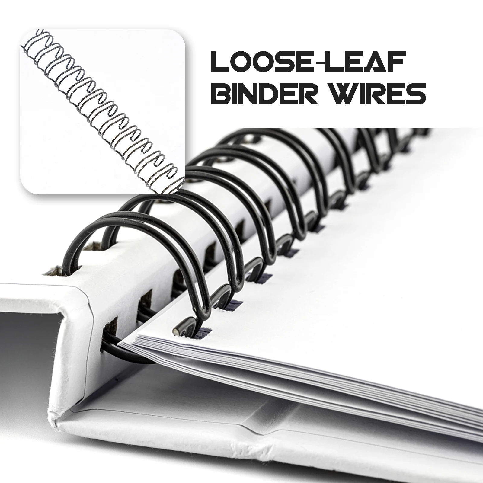 

100pcs Iron Binder Rings Loose Leaf Notebook Binding Coils Replacement Firm Students Teachers Files Folders