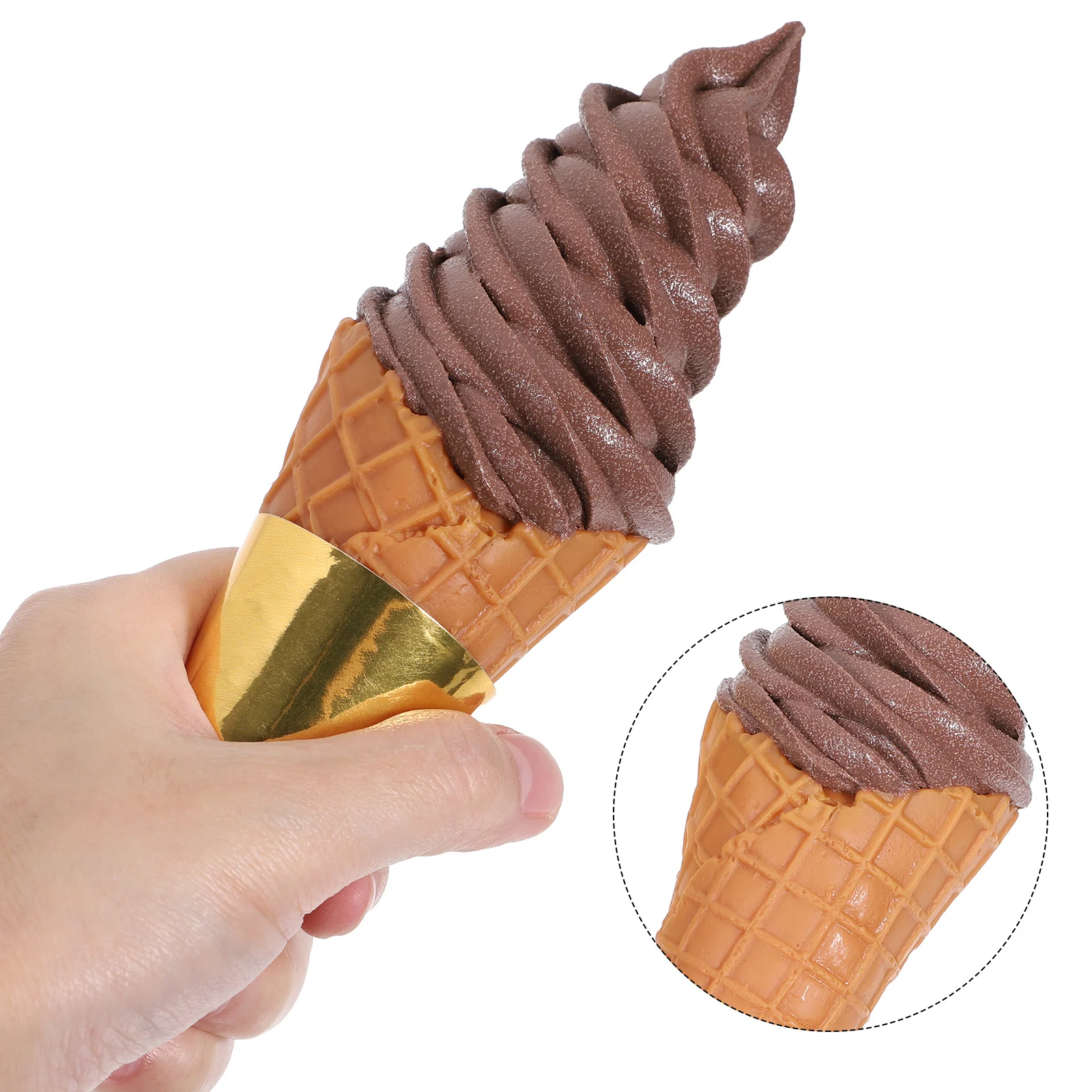 Simulation Ice Cream Toy Cone Model Decorations Fake Prop Party Pvc Child Photography