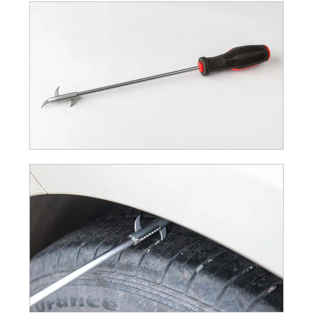

Tire Cleaning Hook 3 Directional Hooks Anti Handle Stone Remover Car Maintenance Tool Tire Groove Cleaner Repair Tools