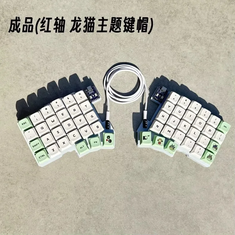 Silakka54 Teclado Mecânico Dividido Ergonômico Hot Swappable QMK VIAL Programável RP2040 Zero para PC Gaming Teclado Personalizado Presente