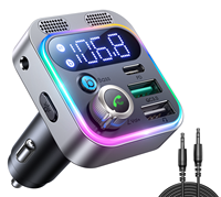 Joyroom Bluetooth 5.3 FM Transmitter for Car 48W PD QC3.0 Fast Car Charger Wireless Radio Adapter Stronger Dual Mics Bass Boost