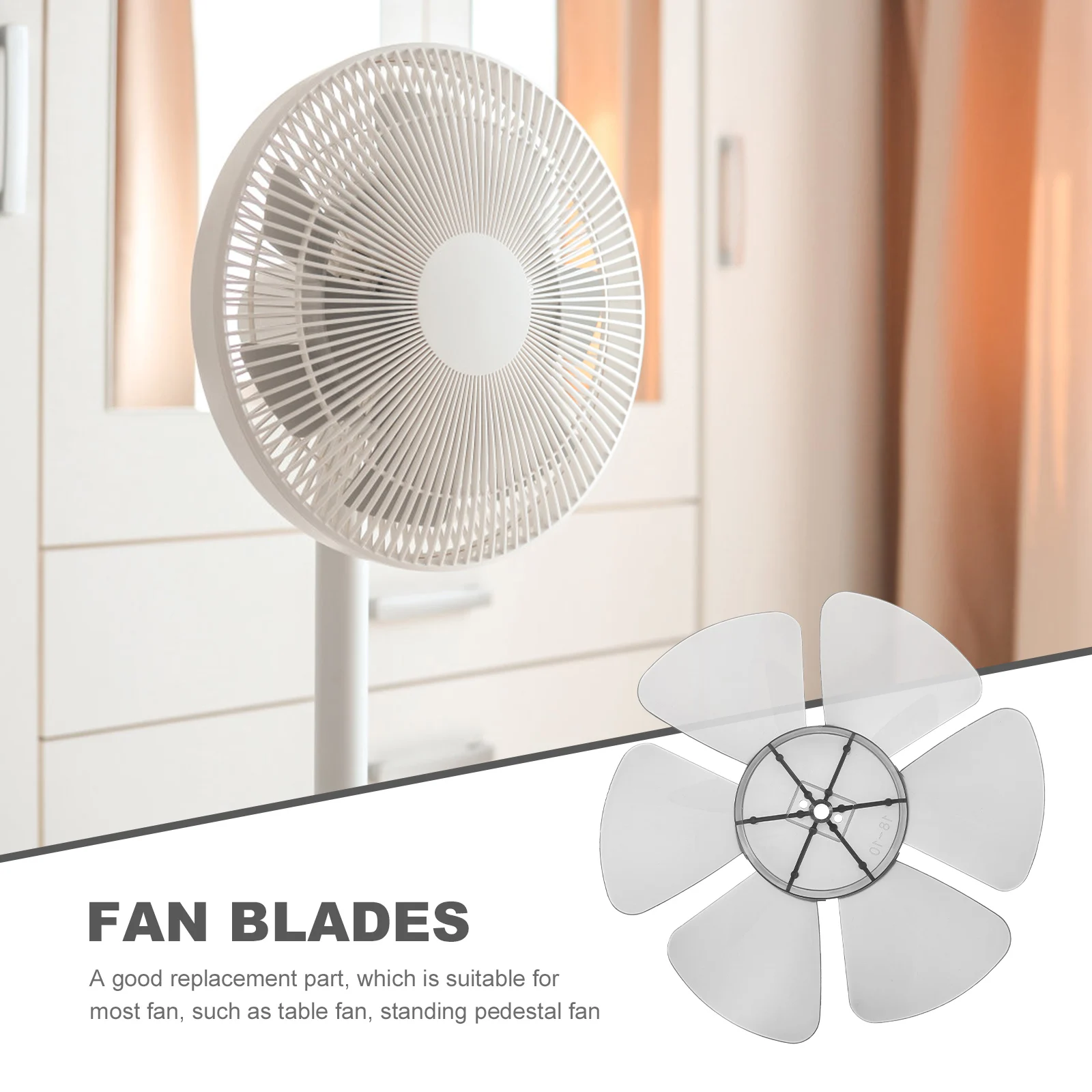 

1pc Plastic Blades Replacement For Table Floor Standing Universal Low Noise 30Cm Household Pedestal Accessories Repair Parts