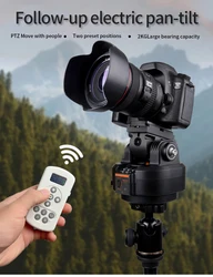 Desiontal YT-2000 Motorized Panoramic Tripod Head AI Face Tracking 2KG Bearing Mobile Camera Live Remote-controlled