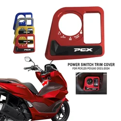 PCX Accessories CNC Ignition Switch Cover CNC Electric Door Lock Button Cover Protector For HONDA PCX125 PCX160 2021-2024 pcx160