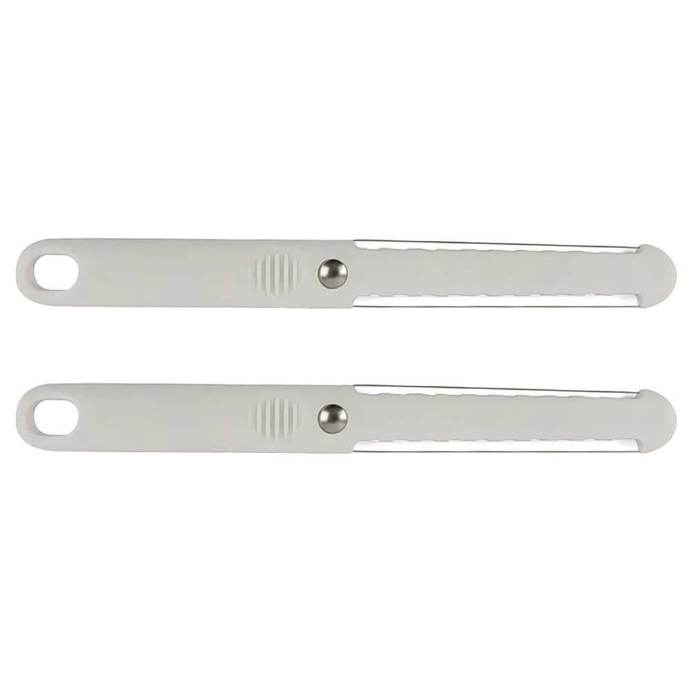 2Pcs Plastic Cheese Slicer Butter Cutter Non-Rust Food Grade Kitchen Gadget with Hanging Hole Soft Efficient Fast