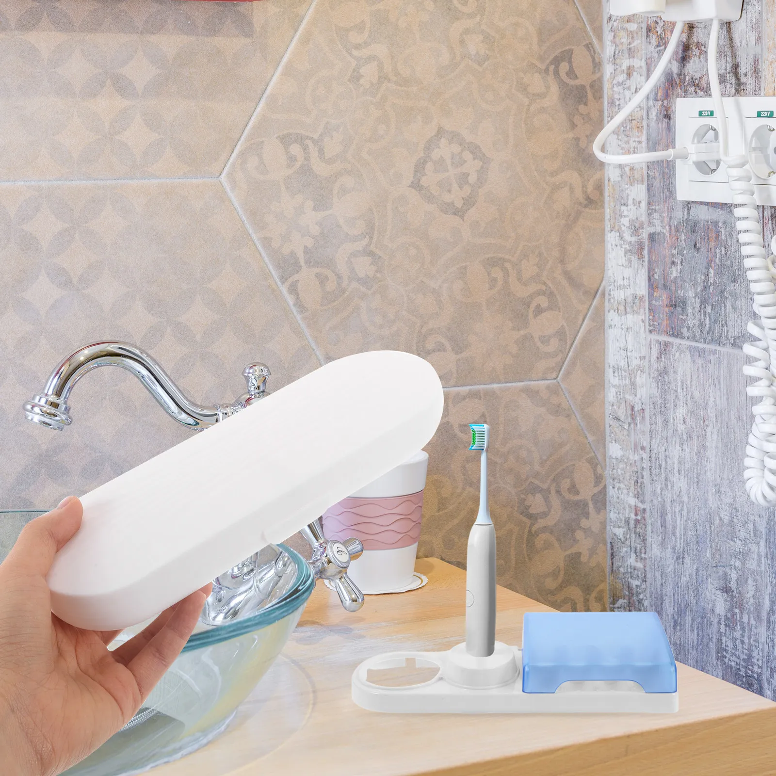 Electric Toothbrush Travel Case Portable Compact Holder Storage Box Travel Accessories Business Trips Vacations