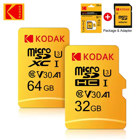 Original Kodak Memory Card 128GB 64GB High Speed Micro TF SD Card 256GB SD Card V30 U3 TF Card For Nintendo Switch Ps4 Ps5 Game