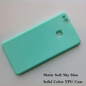 Pro Huawei P9 lite ultratenký průhledný TPU a matný jednobarevný kryt pro Huawei P9 lite ochranný silikonový měkký kryt 8 nejlepší prodej Zadní kryt pro Huawei P9 Lite - №1
