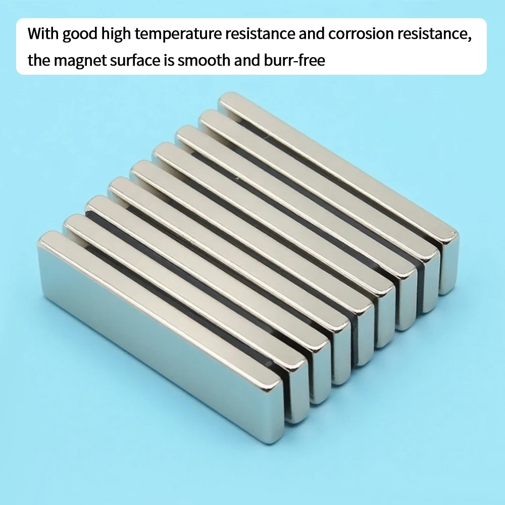 Industrial Standard Magnetic Strong Suction Heavy Duty NdFeB Magnet Rectangle Block 60x15x5mm DIY Craft Hardware Storage