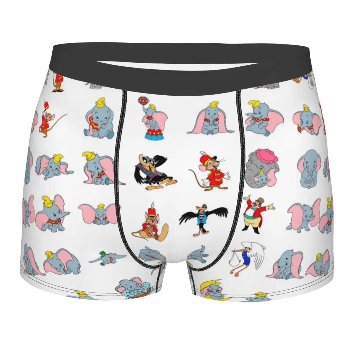 

Нижнее белье с героями мультфильмов Дамбо на заказ, мужские трусы-боксеры с милым слоном, шорты, мягкие трусы