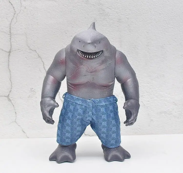 21cm King Shark Action Figures King Shark Movable Joint Gk Collectible Statue Room Ornament Toys Collection Surprise Birthday Gi